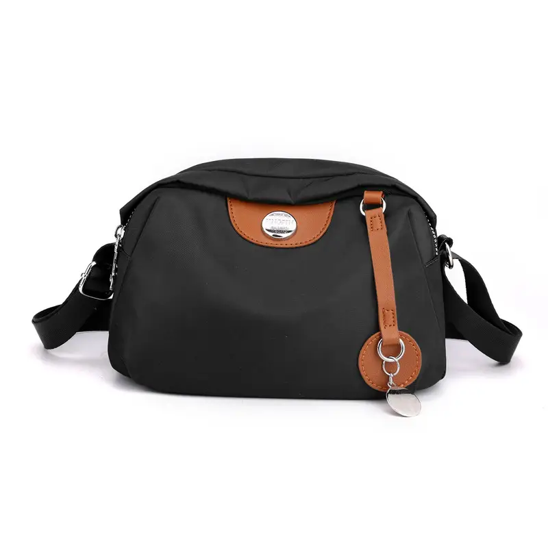Purple Nylon Shoulder Crossbody Bag for Women - Image 6