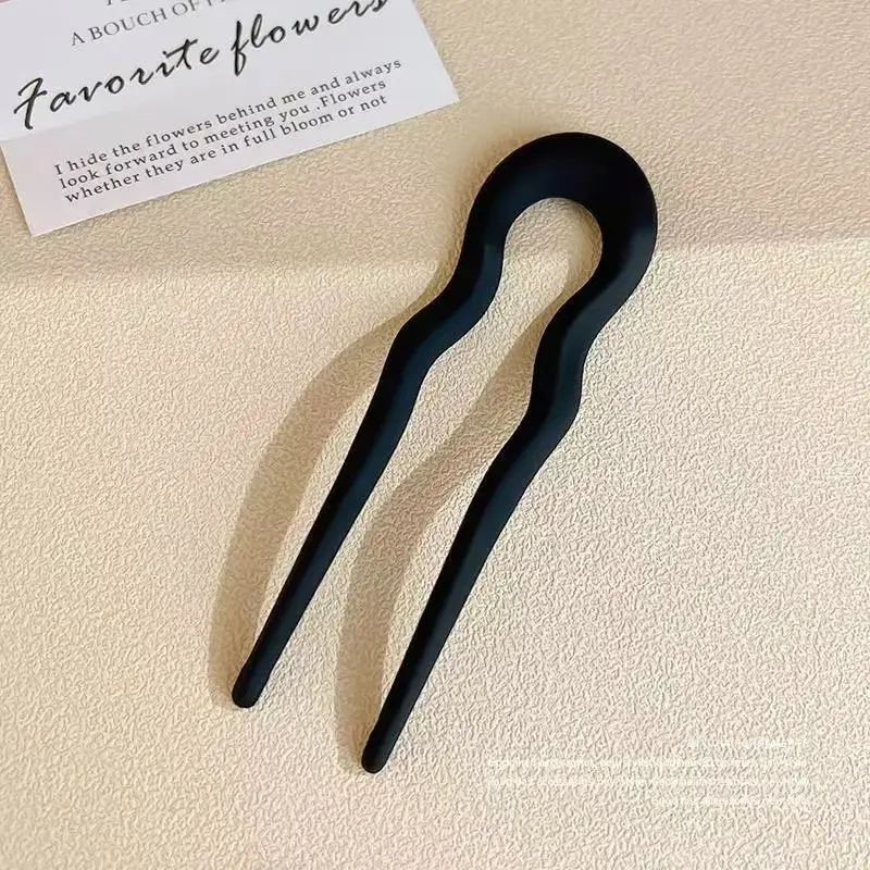 U-Shaped Hairpin Women Antique Pink New Style - Image 23