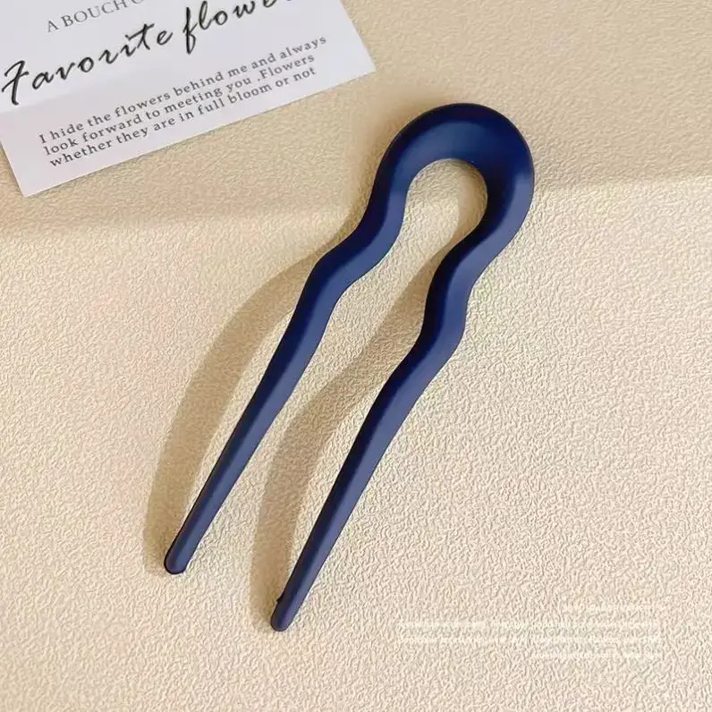 U-Shaped Hairpin Women Antique Pink New Style - Image 26