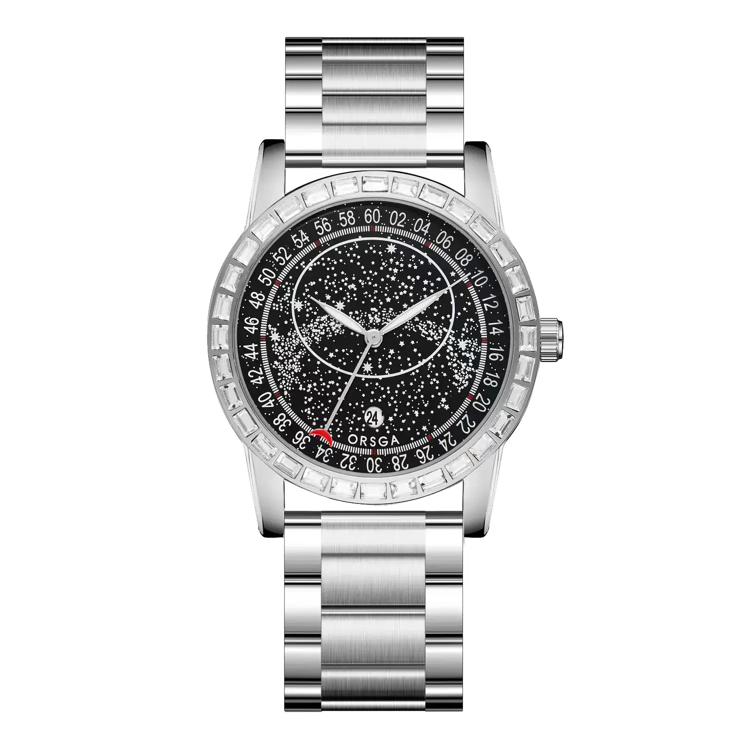 Men's Quartz Watch with Blue Star Dial and Black Strap - Image 6
