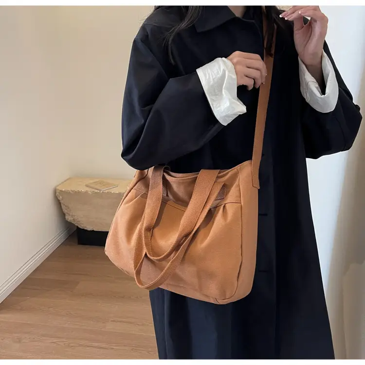 Women's Green Canvas Shoulder Bag 2024 New Work Commute — feature 19