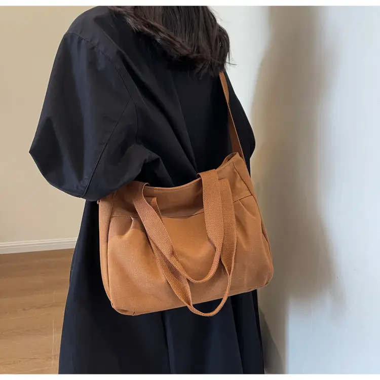 Women's Green Canvas Shoulder Bag 2024 New Work Commute — feature 20
