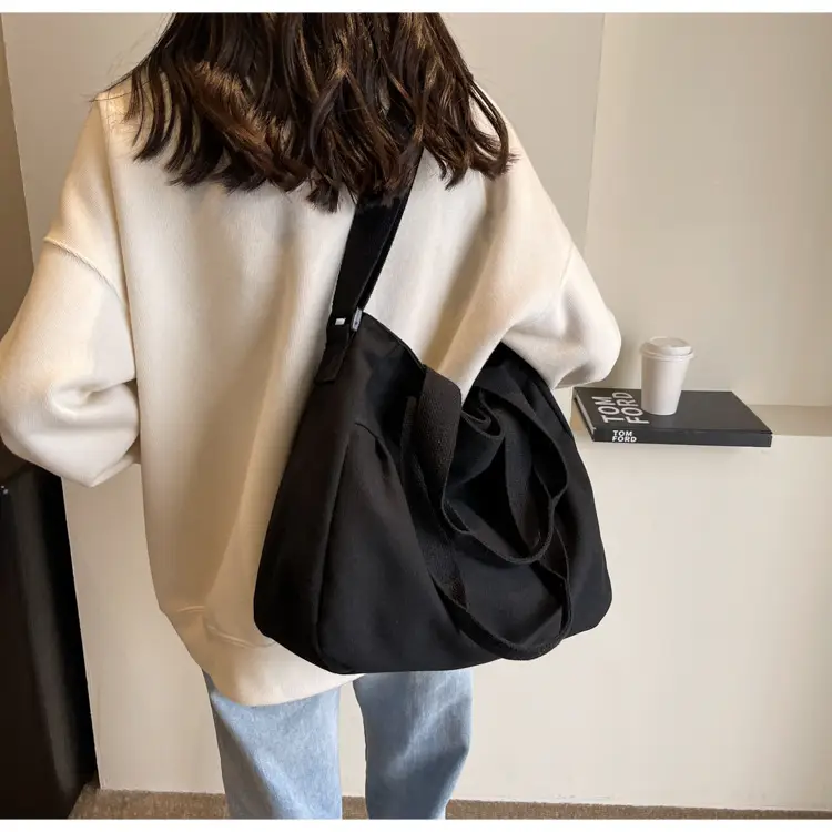 Women's Green Canvas Shoulder Bag 2024 New Work Commute — feature 24