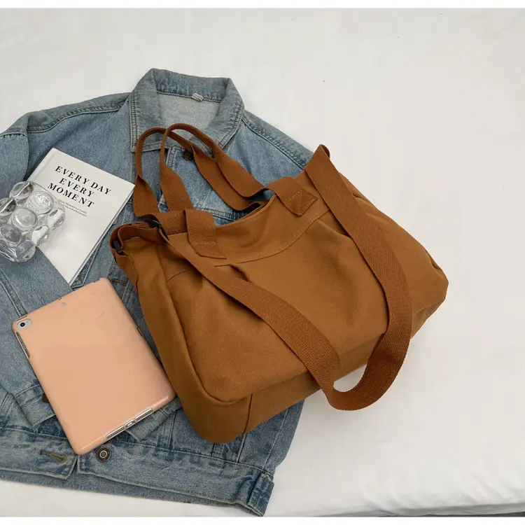 Women's Green Canvas Shoulder Bag 2024 New Work Commute — feature 32