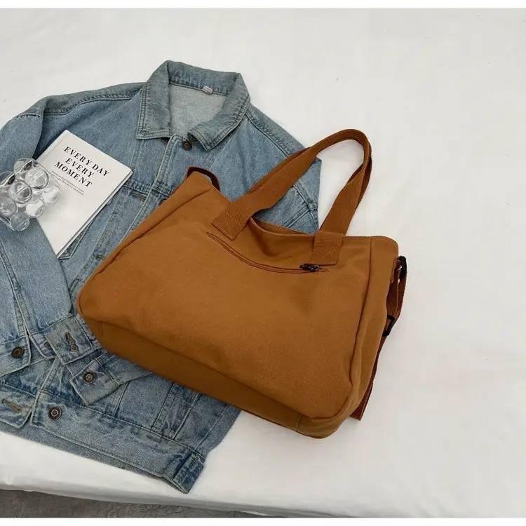 Women's Green Canvas Shoulder Bag 2024 New Work Commute — feature 36