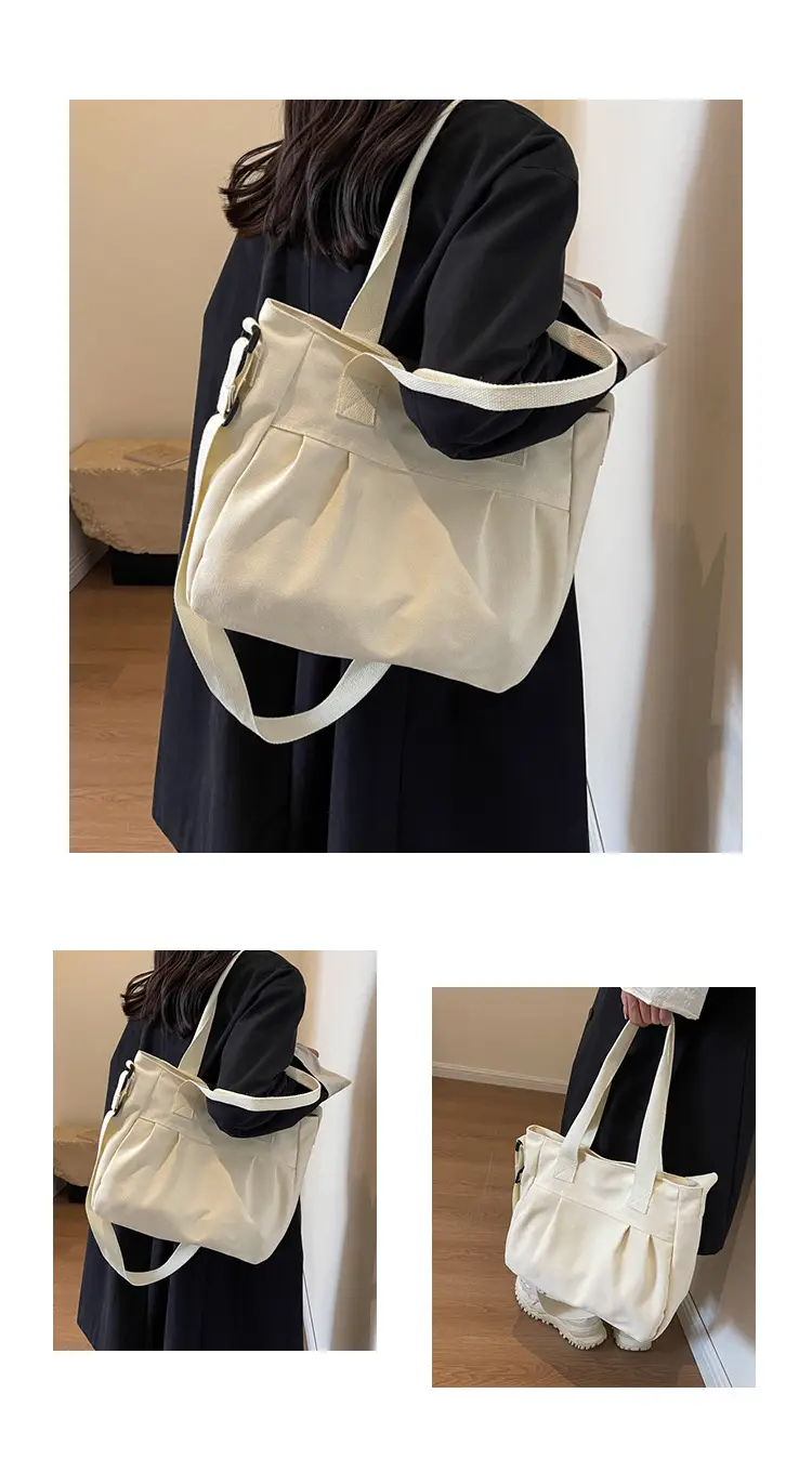 Women's Green Canvas Shoulder Bag 2024 New Work Commute — feature 9