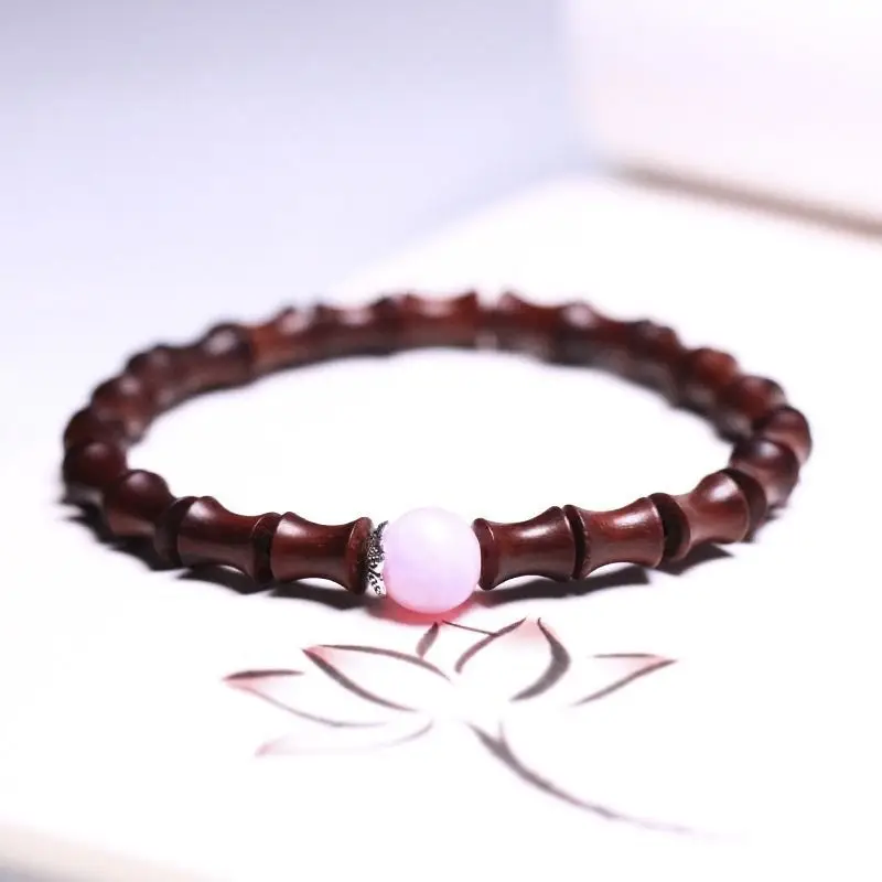 Tan Chao Red Sandalwood Bracelet Single Circle Female — feature 25