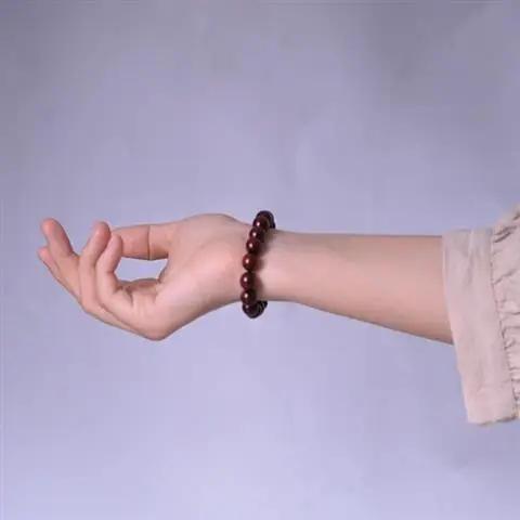 Tan Chao Red Sandalwood Bracelet Single Circle Female - Image 2