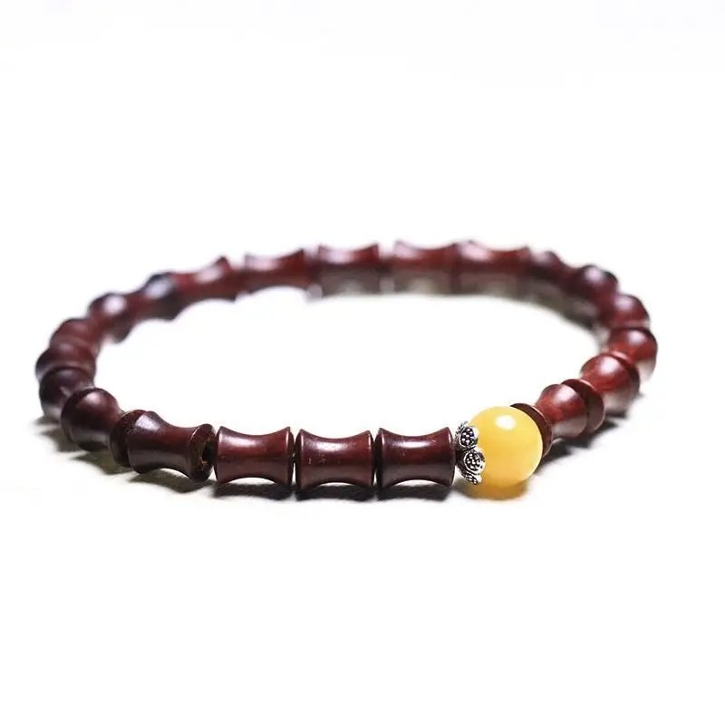 Tan Chao Red Sandalwood Bracelet Single Circle Female - Image 30