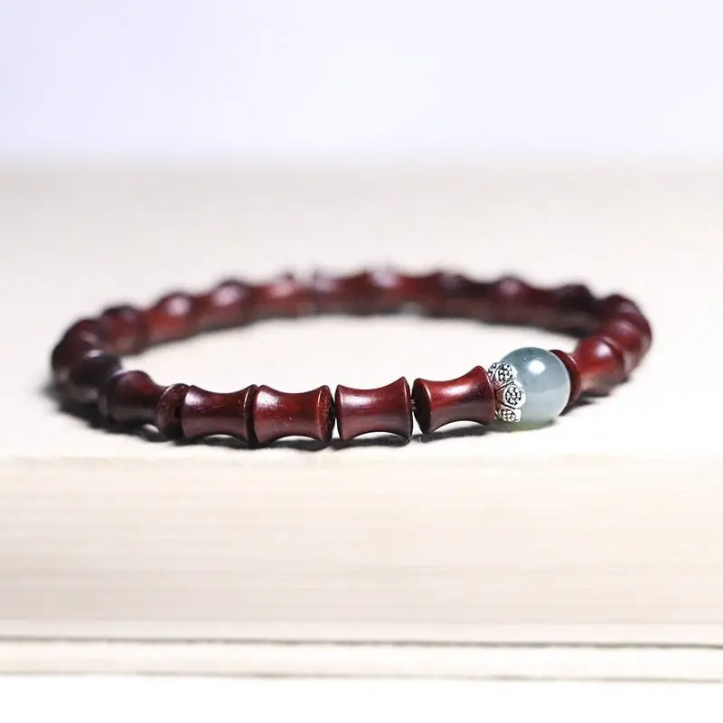 Tan Chao Red Sandalwood Bracelet Single Circle Female - Image 34
