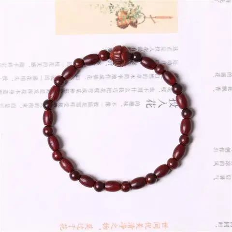 Tan Chao Red Sandalwood Bracelet Single Circle Female - Image 4