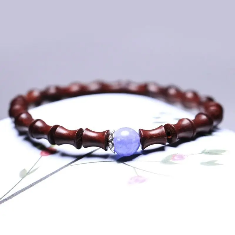 Tan Chao Red Sandalwood Bracelet Single Circle Female - Image 35
