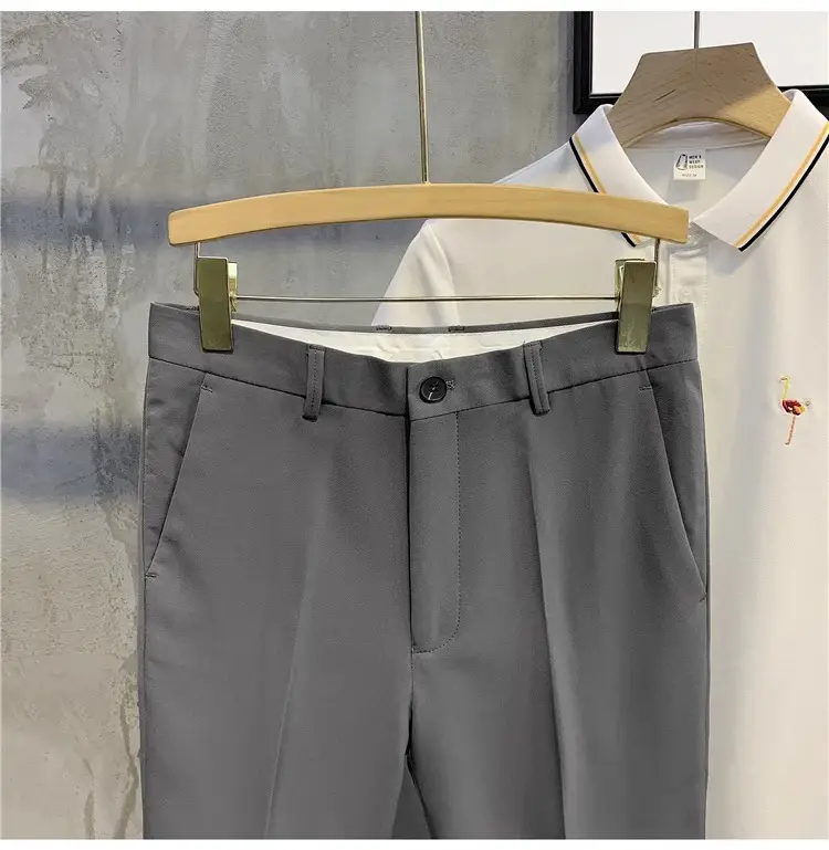 Men White Slim Fit Shorts with Black Polo Top — feature 14
