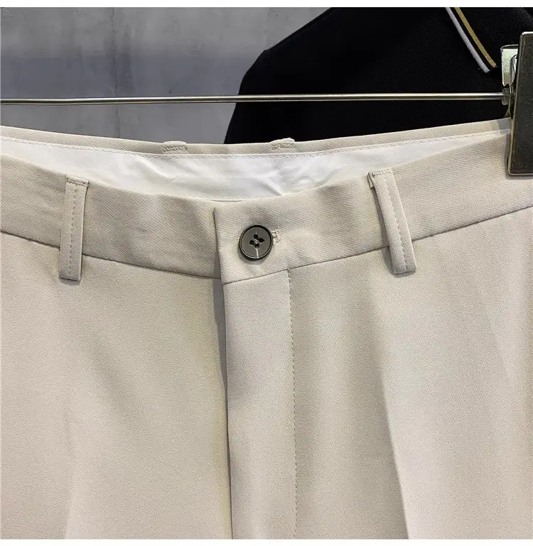Men White Slim Fit Shorts with Black Polo Top — feature 16