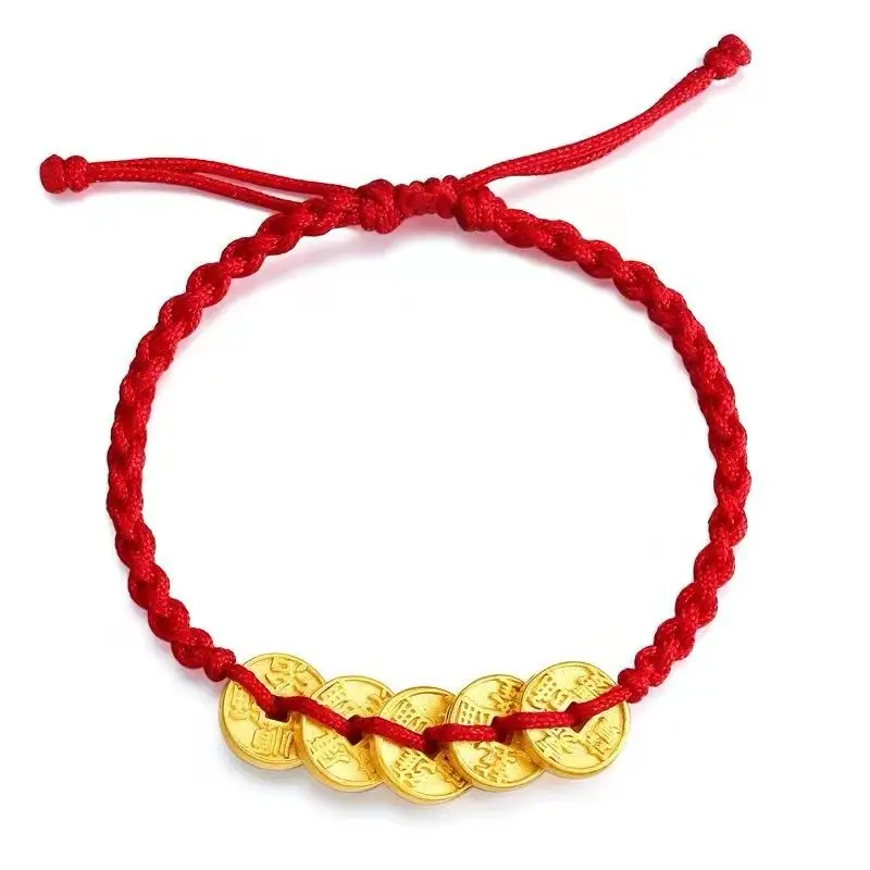 Copper Coin Sand Gold Five Emperors Bracelet — feature 5