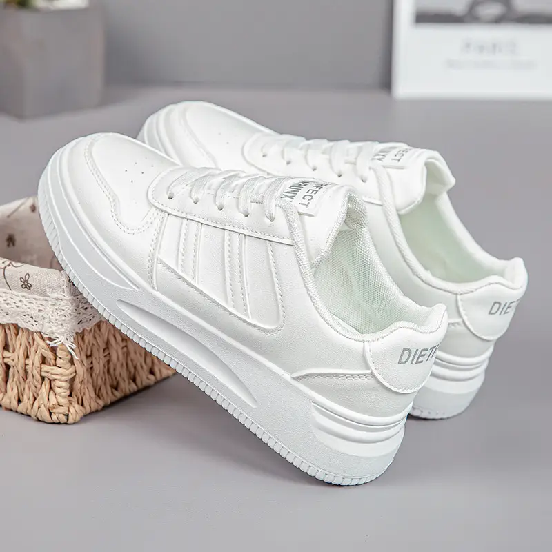White Sneakers for Women 2026 New Spring Hot-Selling Sports Sneakers for Women Fashionable White Student Versatile Casual Shoes - Image 5