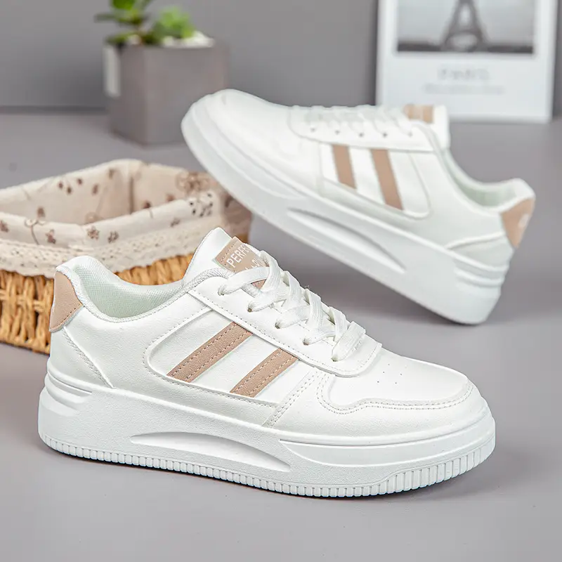 White Sneakers for Women 2026 New Spring Hot-Selling Sports Sneakers for Women Fashionable White Student Versatile Casual Shoes - Image 6