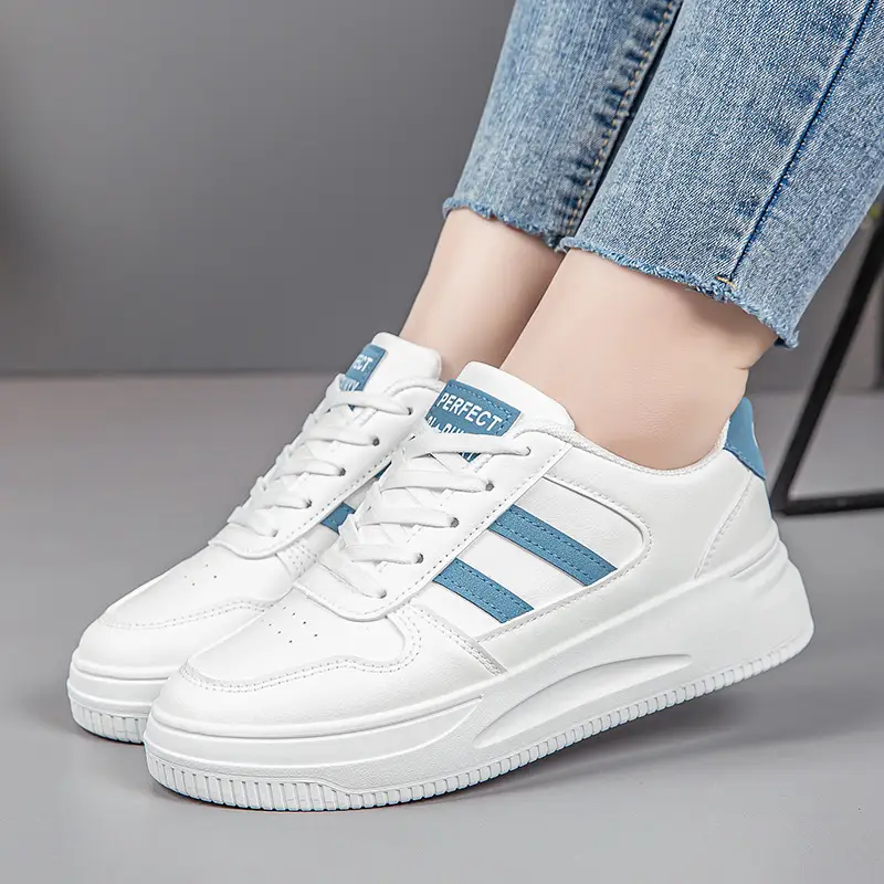 White Sneakers for Women 2026 New Spring Hot-Selling Sports Sneakers for Women Fashionable White Student Versatile Casual Shoes - Image 7