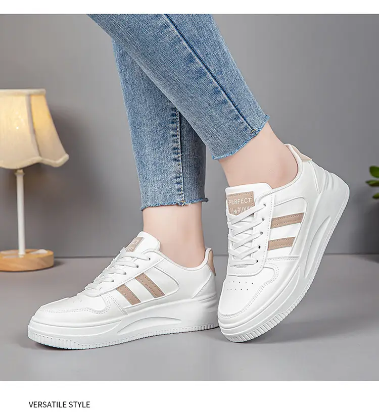 White Sneakers for Women 2026 New Spring Hot-Selling Sports Sneakers for Women Fashionable White Student Versatile Casual Shoes — feature 15