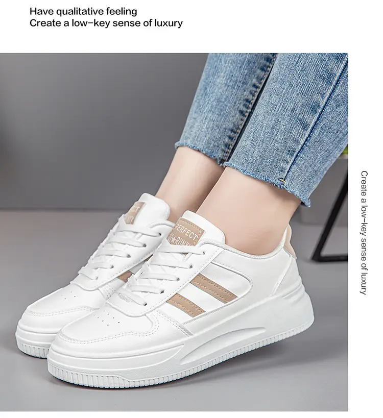 White Sneakers for Women 2026 New Spring Hot-Selling Sports Sneakers for Women Fashionable White Student Versatile Casual Shoes — feature 16
