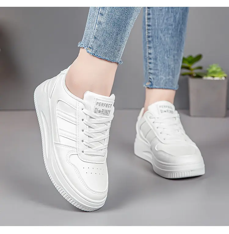 White Sneakers for Women 2026 New Spring Hot-Selling Sports Sneakers for Women Fashionable White Student Versatile Casual Shoes — feature 18