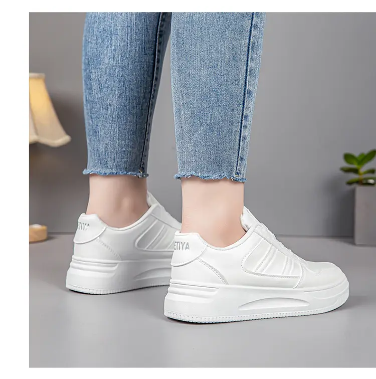 White Sneakers for Women 2026 New Spring Hot-Selling Sports Sneakers for Women Fashionable White Student Versatile Casual Shoes — feature 19