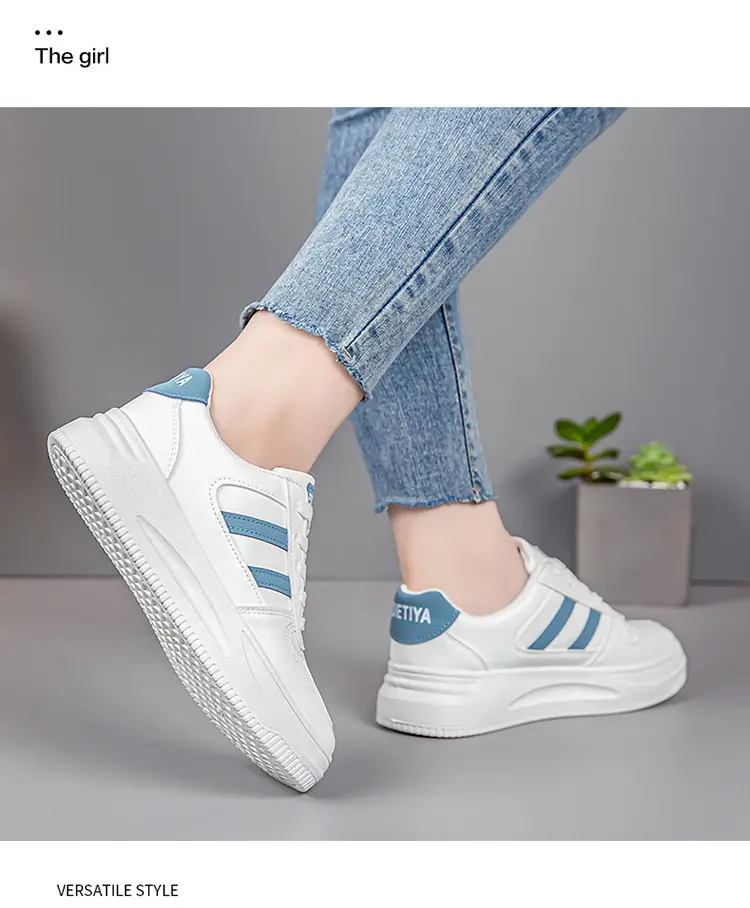 White Sneakers for Women 2026 New Spring Hot-Selling Sports Sneakers for Women Fashionable White Student Versatile Casual Shoes — feature 21