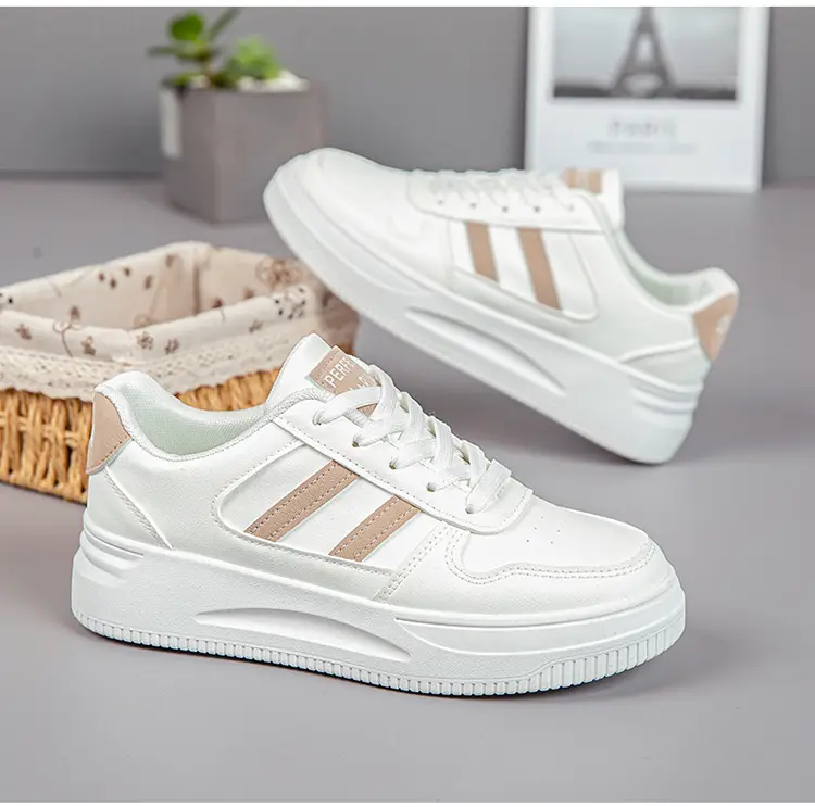 White Sneakers for Women 2026 New Spring Hot-Selling Sports Sneakers for Women Fashionable White Student Versatile Casual Shoes — feature 24