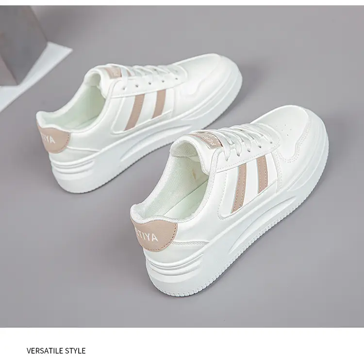 White Sneakers for Women 2026 New Spring Hot-Selling Sports Sneakers for Women Fashionable White Student Versatile Casual Shoes — feature 25