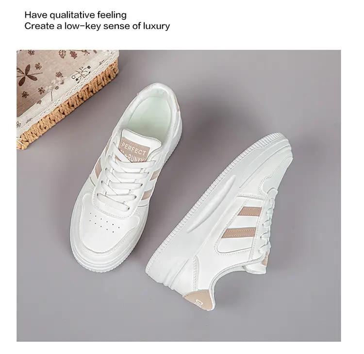 White Sneakers for Women 2026 New Spring Hot-Selling Sports Sneakers for Women Fashionable White Student Versatile Casual Shoes — feature 26