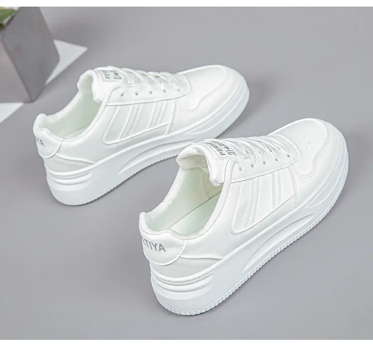 White Sneakers for Women 2026 New Spring Hot-Selling Sports Sneakers for Women Fashionable White Student Versatile Casual Shoes — feature 28