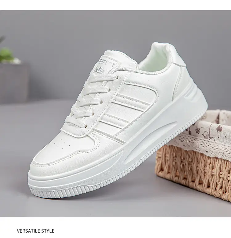 White Sneakers for Women 2026 New Spring Hot-Selling Sports Sneakers for Women Fashionable White Student Versatile Casual Shoes — feature 29