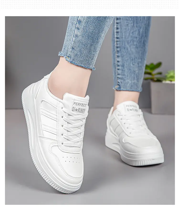 White Sneakers for Women 2026 New Spring Hot-Selling Sports Sneakers for Women Fashionable White Student Versatile Casual Shoes — feature 5