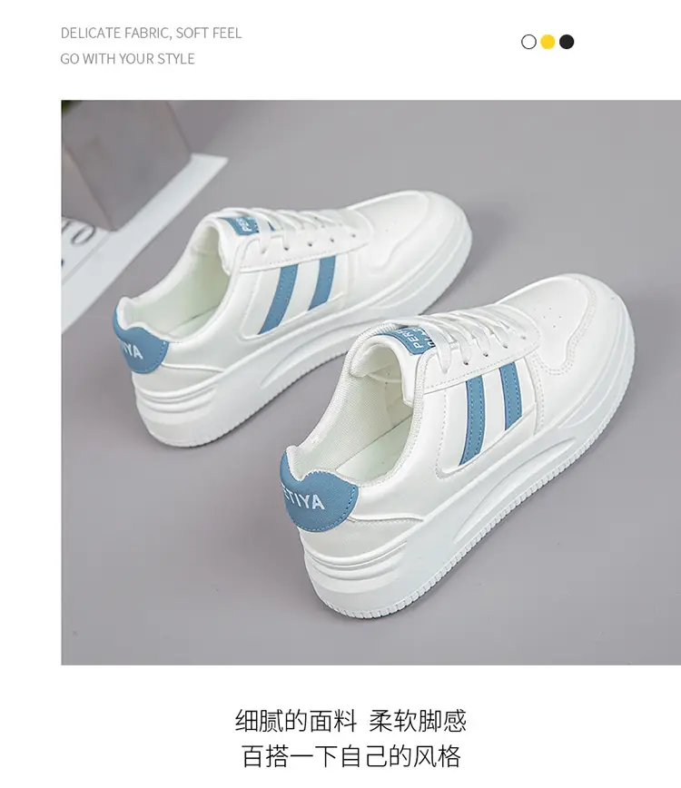 White Sneakers for Women 2026 New Spring Hot-Selling Sports Sneakers for Women Fashionable White Student Versatile Casual Shoes — feature 7