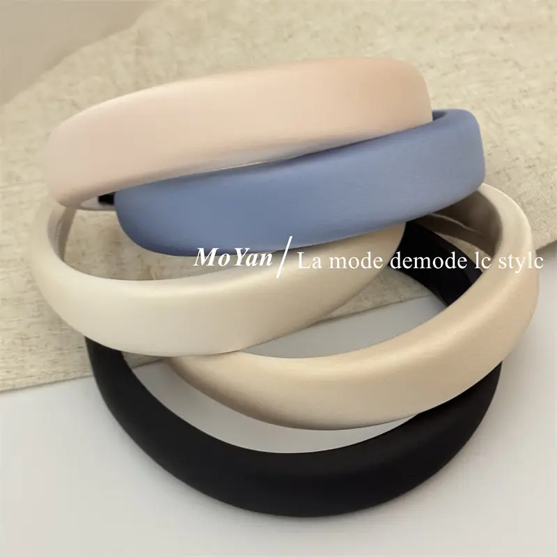 Women's Retro Sponge Headband Wide Bristle 2024 — feature 2
