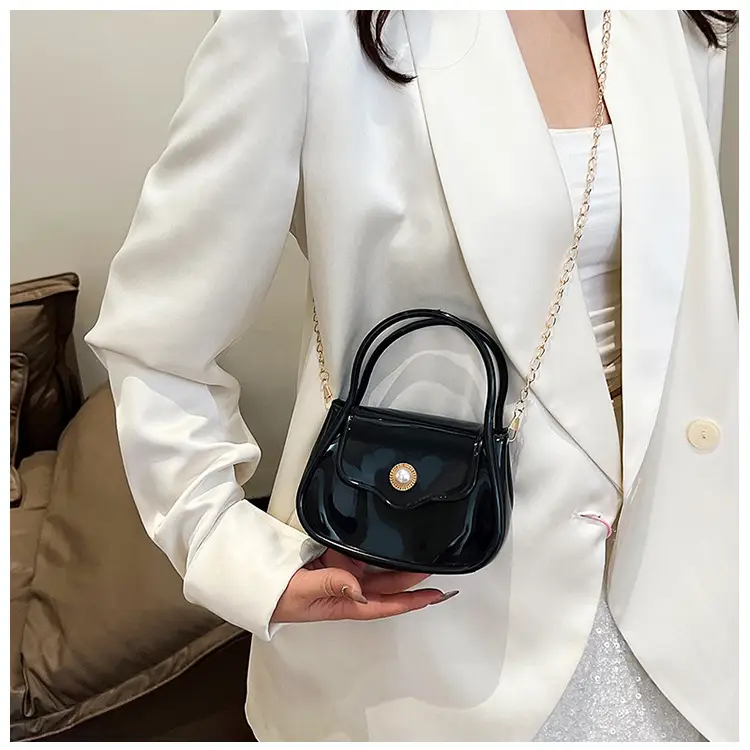 Pink Jelly Chain Shoulder Bag for Girls — feature 13