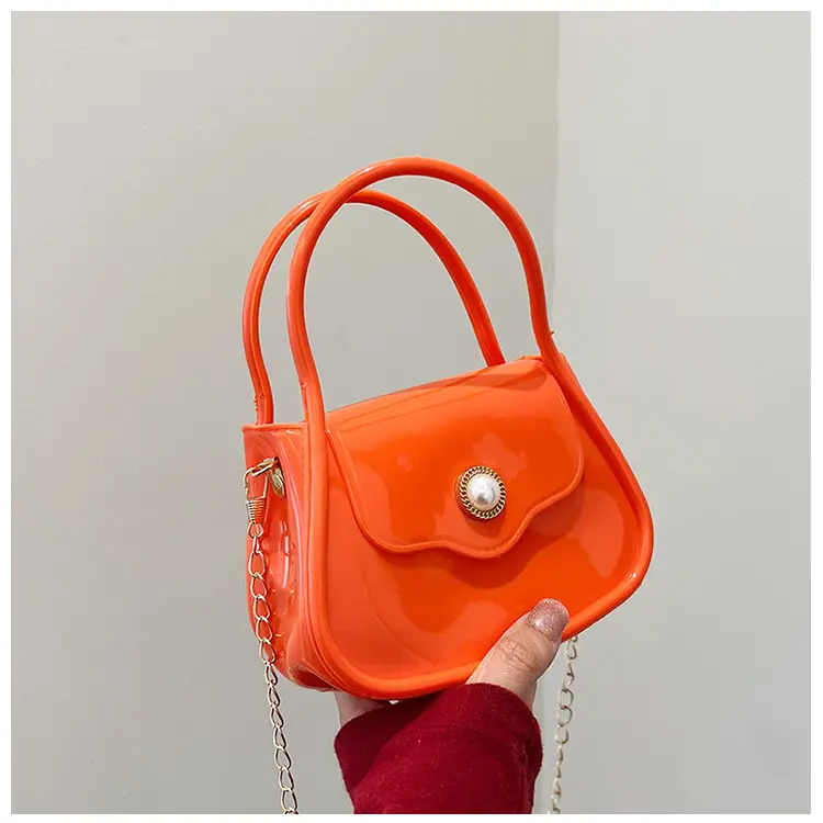 Pink Jelly Chain Shoulder Bag for Girls — feature 15