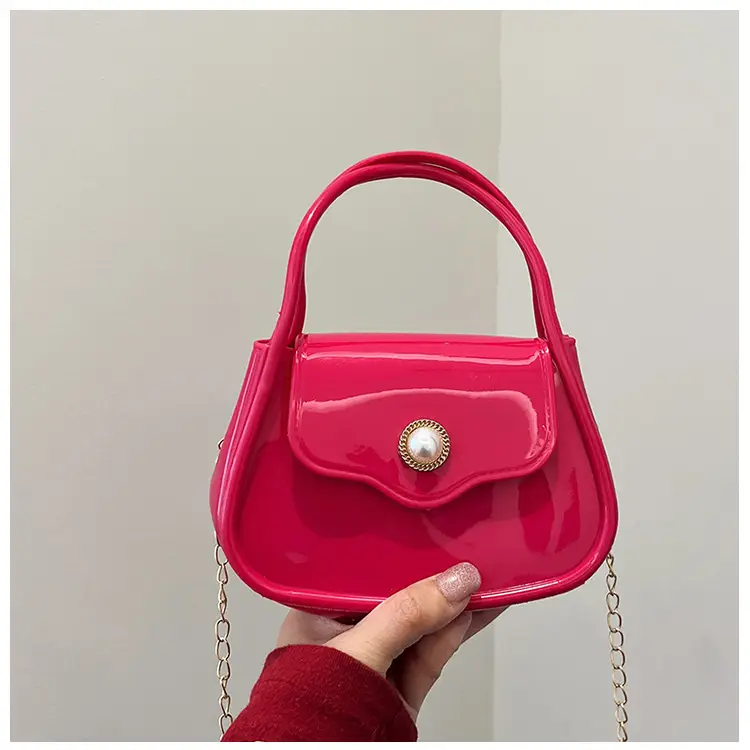 Pink Jelly Chain Shoulder Bag for Girls — feature 18