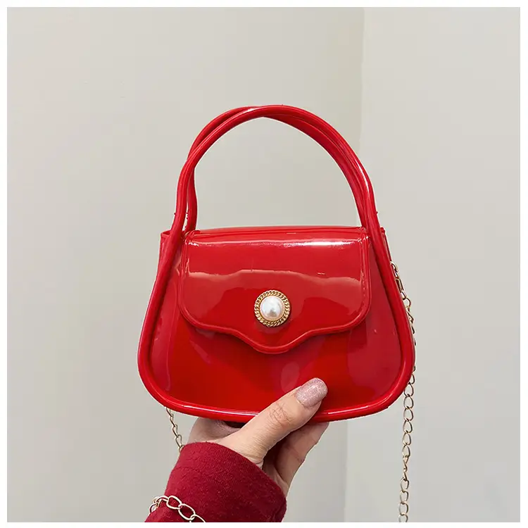 Pink Jelly Chain Shoulder Bag for Girls — feature 23