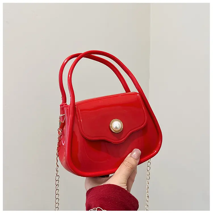 Pink Jelly Chain Shoulder Bag for Girls — feature 24