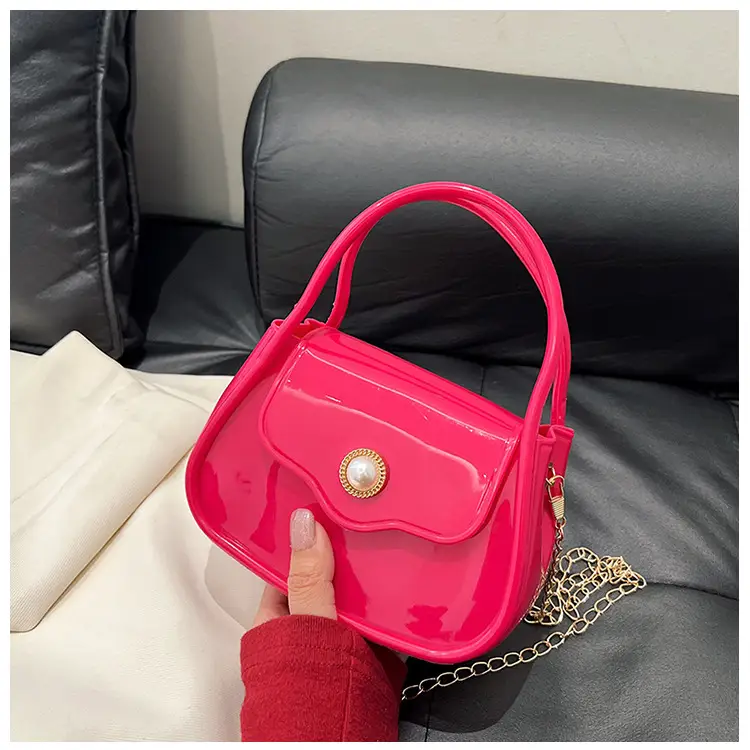 Pink Jelly Chain Shoulder Bag for Girls — feature 26