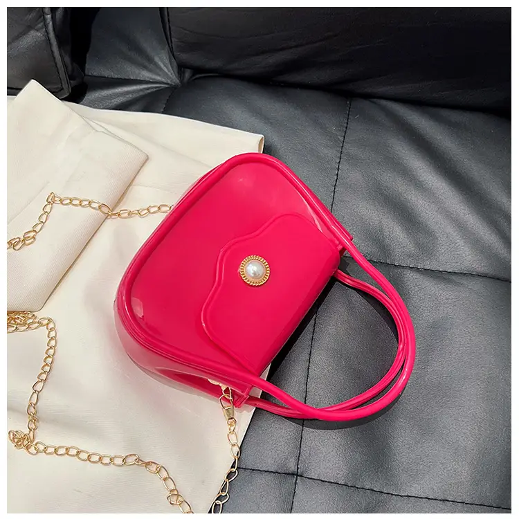 Pink Jelly Chain Shoulder Bag for Girls — feature 27