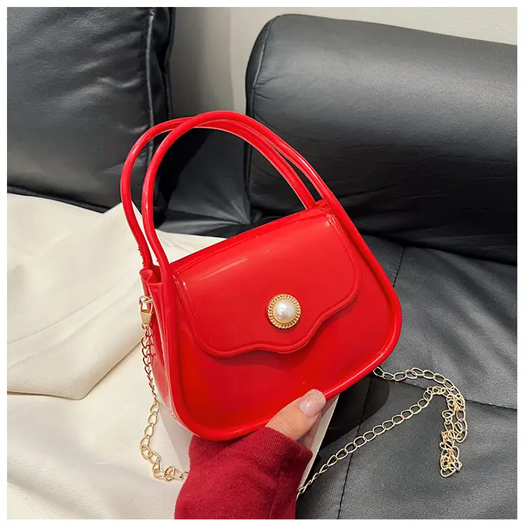 Pink Jelly Chain Shoulder Bag for Girls — feature 29