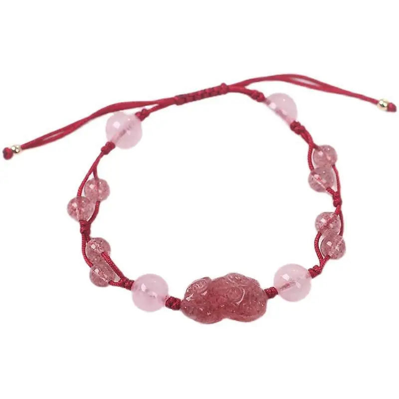 Peach Blossom Crystal Bracelet for Women - Image 6