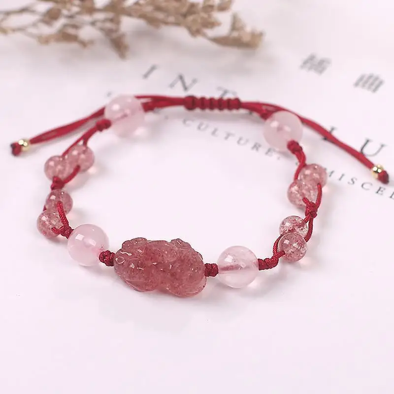 Peach Blossom Crystal Bracelet for Women — feature 2