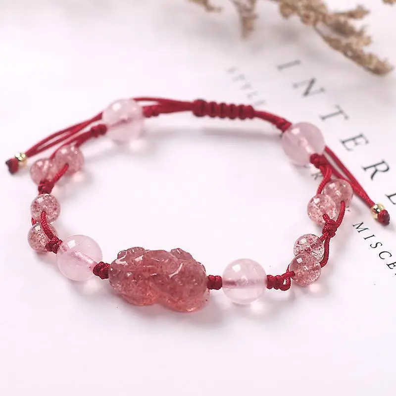 Peach Blossom Crystal Bracelet for Women — feature 4