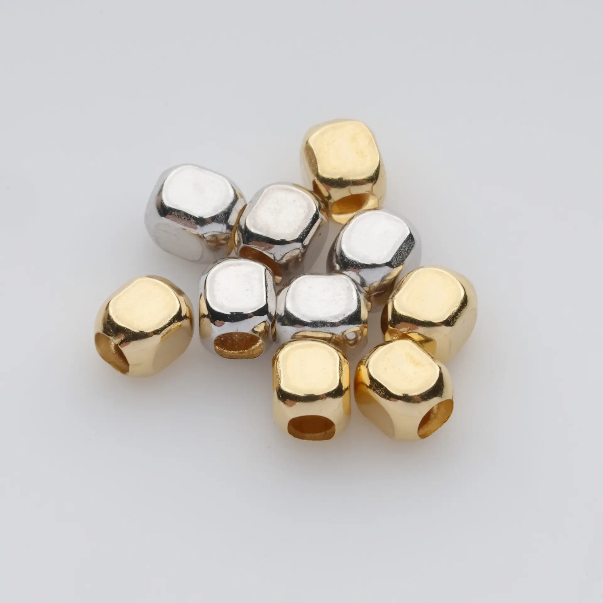 18K Gold Separator Beads Abacus Triangle Square Beads — feature 4