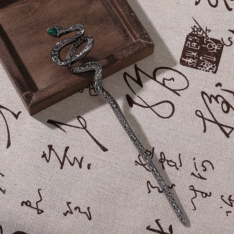 Spirit Snake Hairpin with Diamond Engraving - Image 2