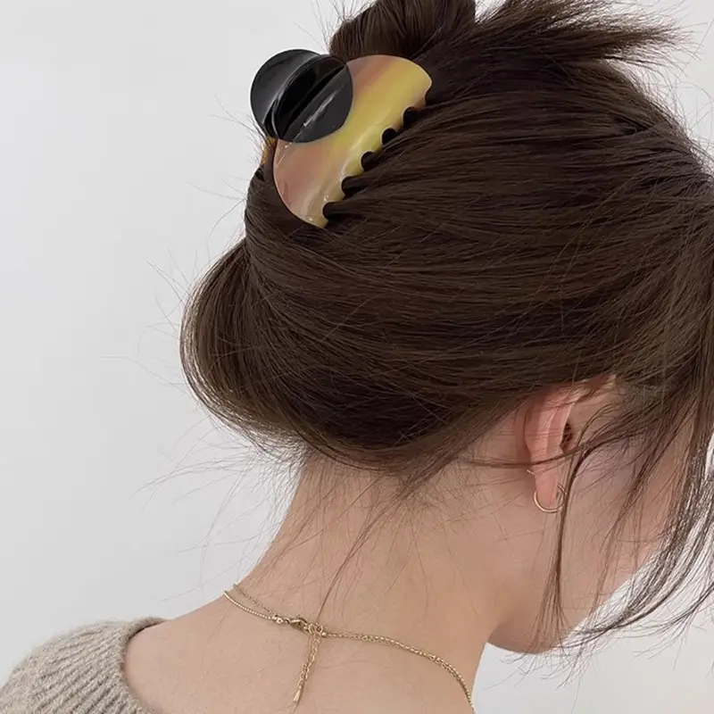 Marble Texture Hair Clips for Short Hair