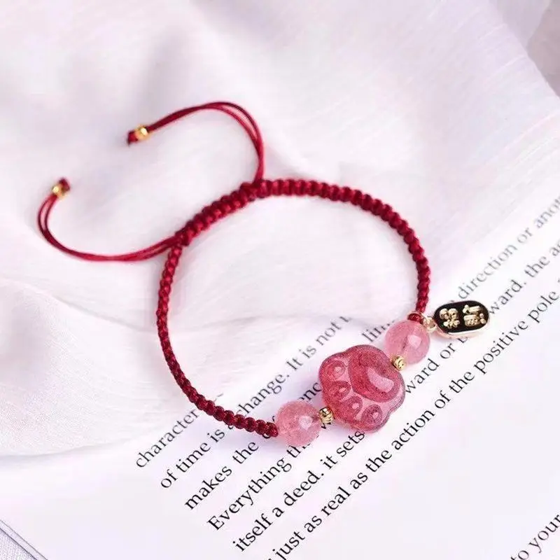 Red Crystal Cat Claw Bracelet for Women — feature 3